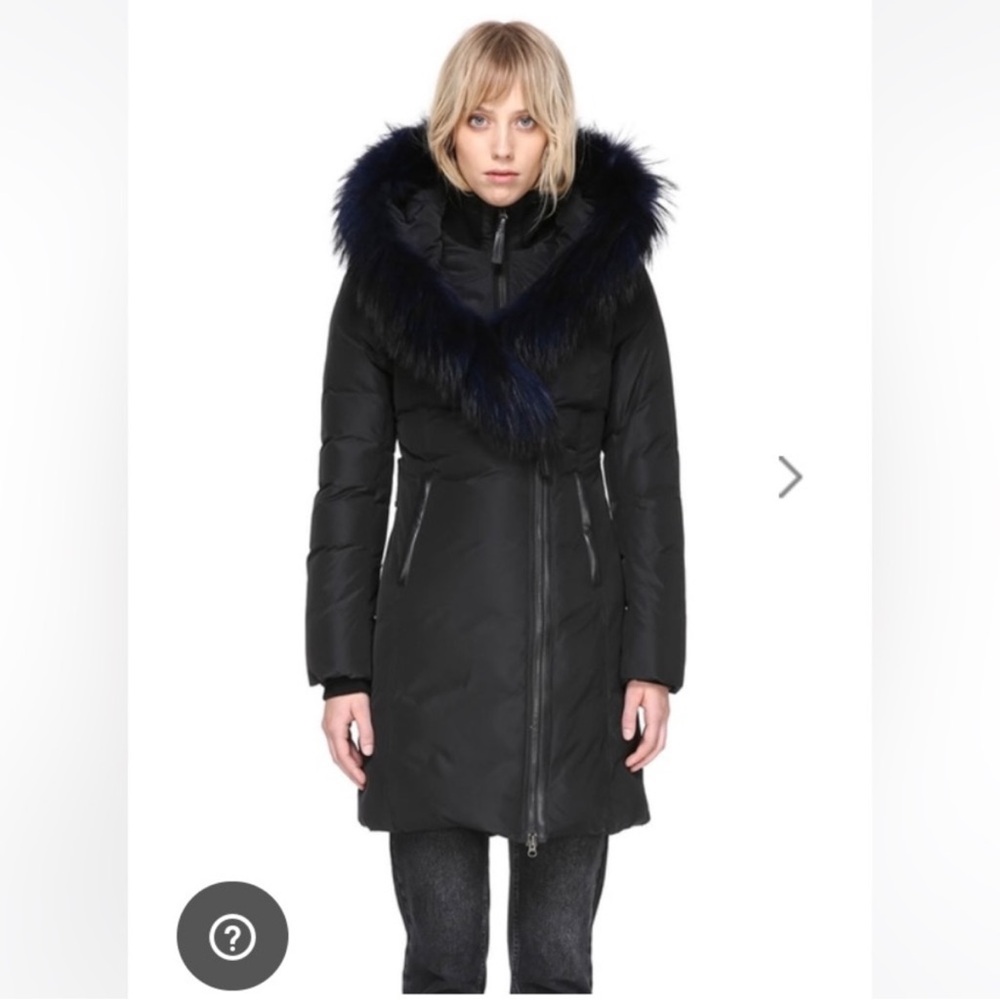 Mackage Kay-F down winter coat with signature fur collar NWT